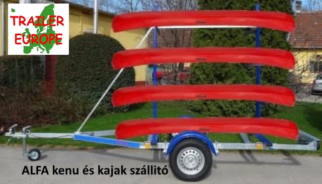 Alfa KK8 kenu es kajakszállító utánfutó